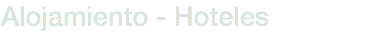 Alojamiento - Hoteles